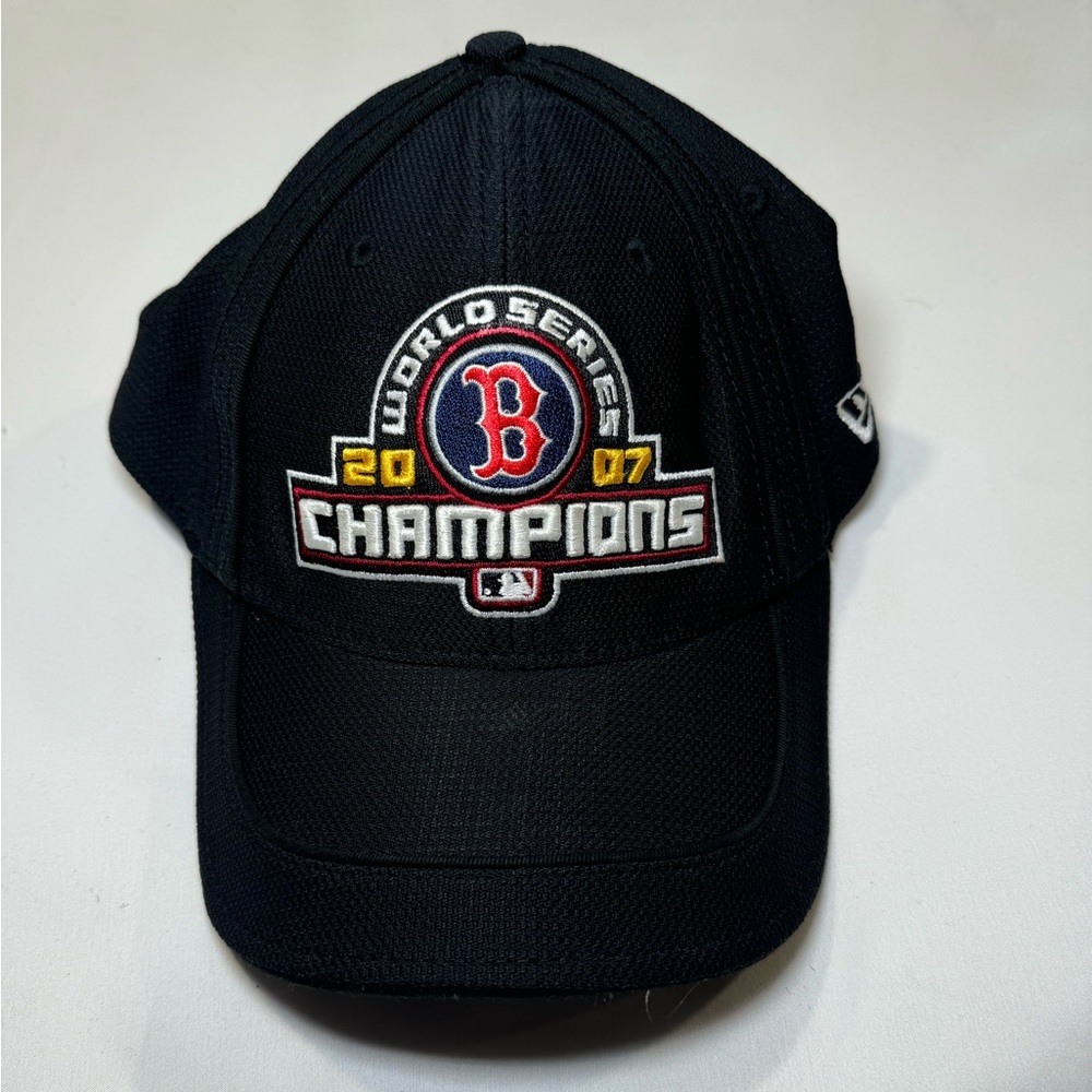 Boston Red Sox Hat Cap Black Fitted World Series Champions 2007 New Era Mens